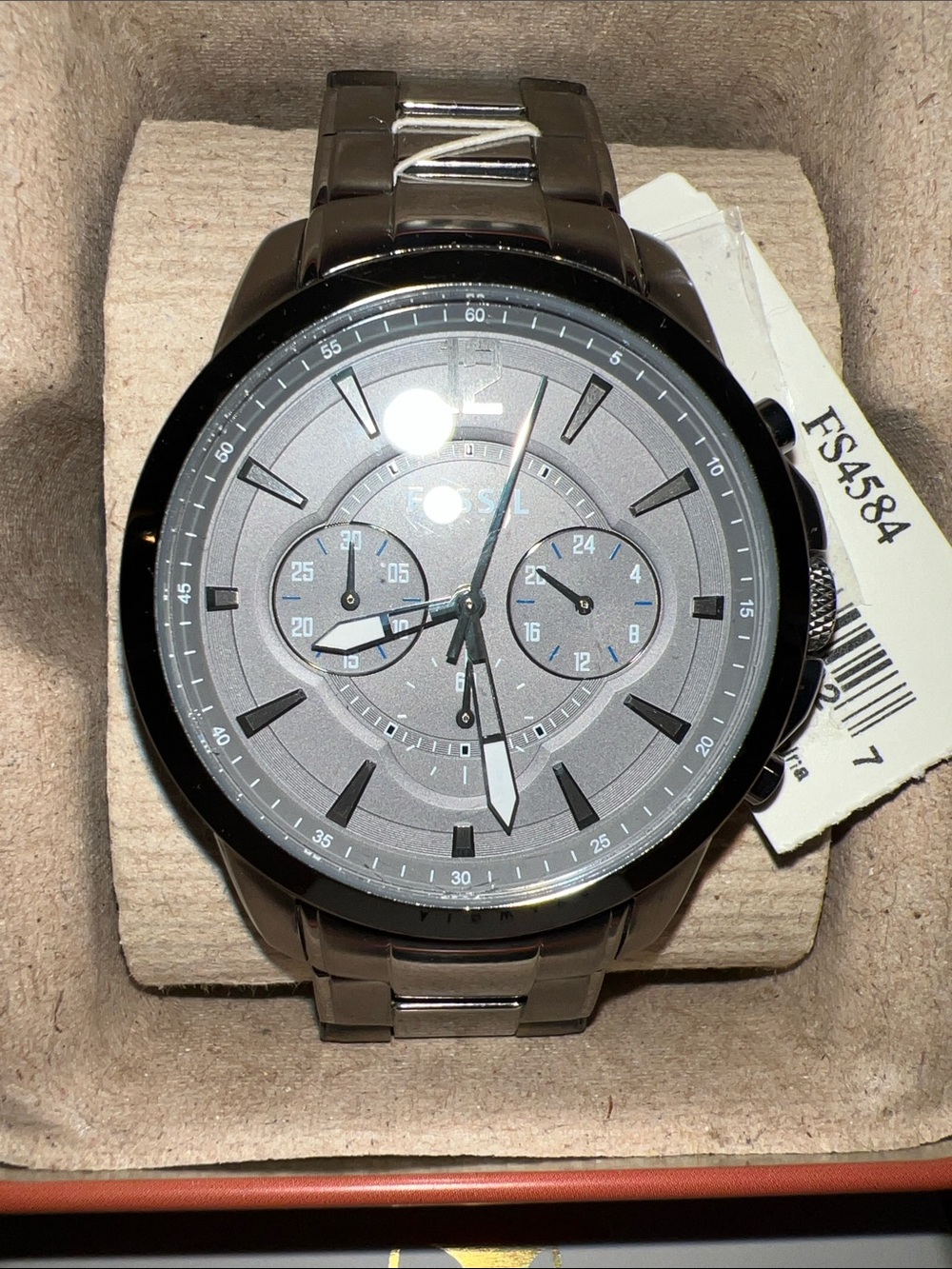 Fossil Silver-Tone Stainless Steel Watch with Gray Dial - Picture 2 of 10